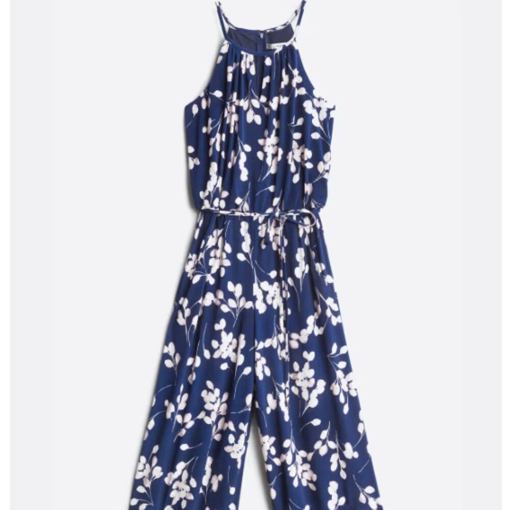 Floral Women's Jumpsuit, navy romper, Women's Summer Outfits, never worn, NWOT